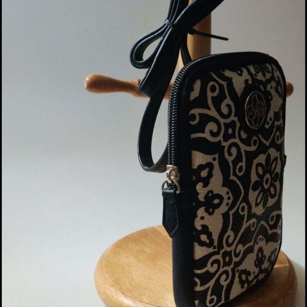 Black White Patterned Mini Bag - image 5